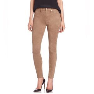 Joe’s Jeans Flawless Icon faux suede Skinny Ankle jeans brown NWT 27